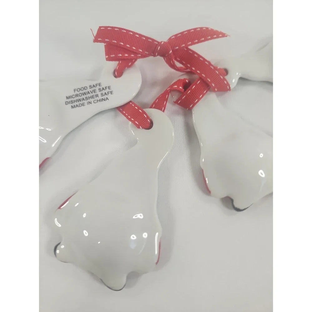 Ceramic Gnome-shaped Christmas Measuring‎ Spoons